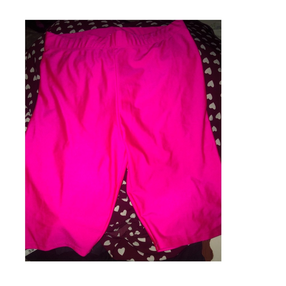 Neon Pink Biker Shorts